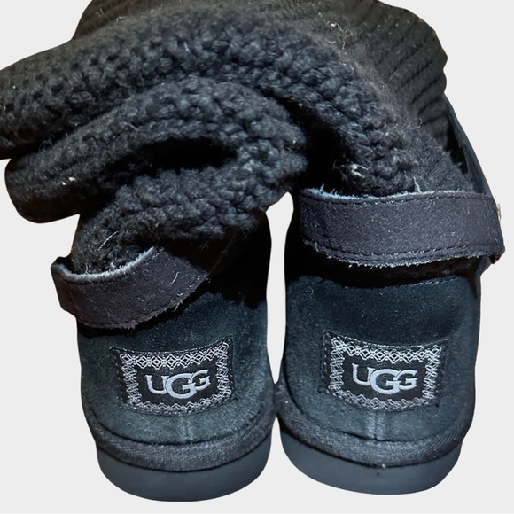 UGG Purl Strap Winter Boots BLACK 8 - Picture 7 of 7